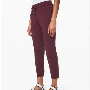 Maroon Lululemon On the Fly Pant